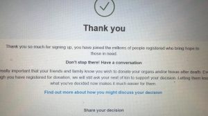 Organ Donation online form