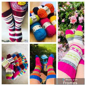 Sock collage